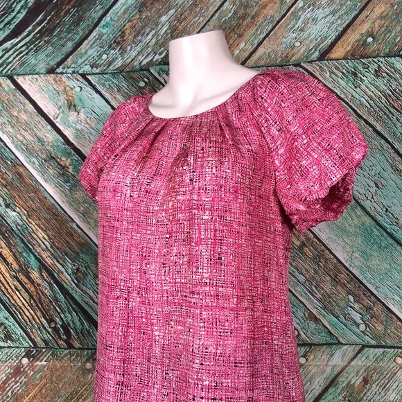 A4 - Ann Taylor 100% Silk Pink Blouse - S - Picture 2 of 6